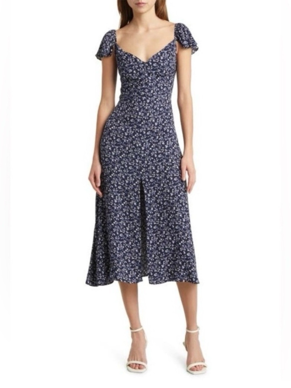 Reformation Baxley Midi Dress in Twilight